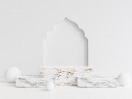 minimal Islamic podium for product placement photo