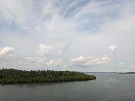 view of the waters of the bay and islands photo