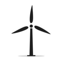 Premium Vector  Eco energy wind turbine icon design black and white