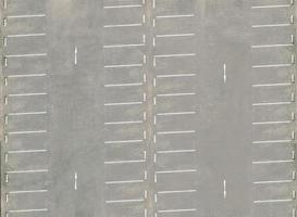 view from drone above empty parking  lots, aerial view photo