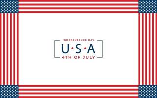 Happy Independence Day of USA vector