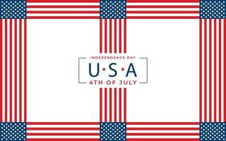 Happy Independence Day of USA vector