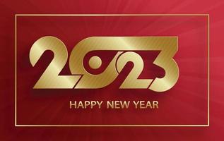 Happy New Year 2023, festive pattern with Christmas balls and snowflakes concept on color background