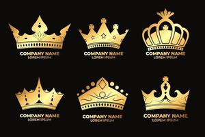 Crown Logo Set vector