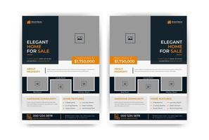 Creative and clean real estate flyer for real estate and property business with variation template vector