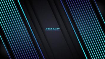 Abstract modern background with blue geometrical line shapes. vector