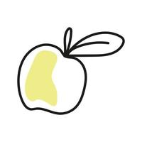 ilustración vectorial de manzana vector