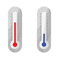 vector illustration of outdoor thermometers