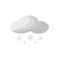 vector illustration of snow cloud