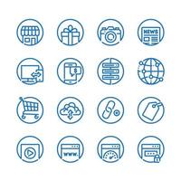 SEO and Internet icons with White Background vector