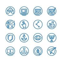 SEO and Internet icons with White Background vector