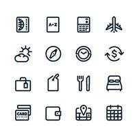 Travel icons with White Background vector