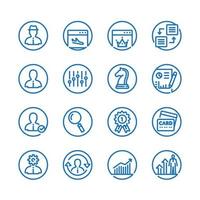 SEO and Development icons with White Background vector