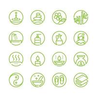 Spa icons with White Background vector