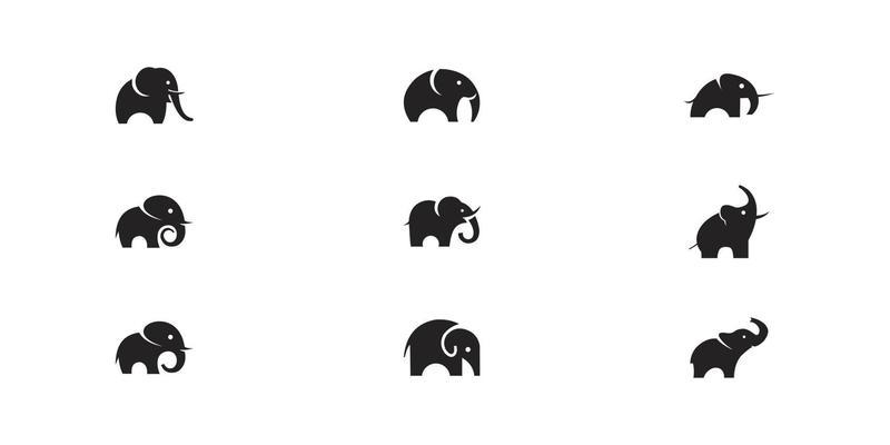 Elephant Logo Vector Art, Icons, and Graphics for Free Download