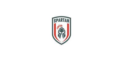 escudo espartano logo vector diseños