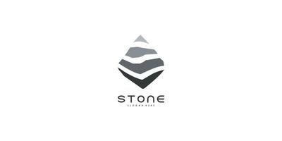 stone abstract logo design vector template