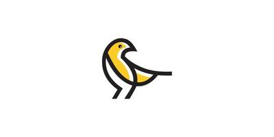 bird logo vector line mono line