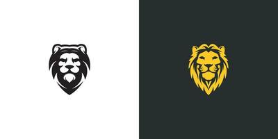 lion head logo vector animal