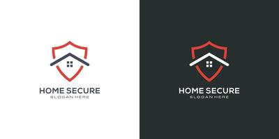home shield logo design vector