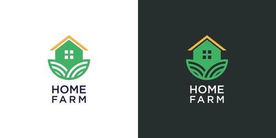 home farm logo design vector