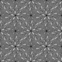 GREY SEAMLESS VECTOR BACKGROUND WITH SPIRAL ROUND DECORATIVE ELEMENTS