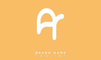 AR Alphabet letters Initials Monogram logo RA, A and R vector