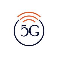 Ilustración de logotipo de vector de plantilla de icono 5g