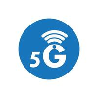 Ilustración de logotipo de vector de plantilla de icono 5g