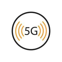 5g icon template vector logo illustration