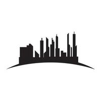 Modern City skyline vector icon background