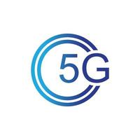 Ilustración de logotipo de vector de plantilla de icono 5g