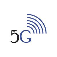 Ilustración de logotipo de vector de plantilla de icono 5g