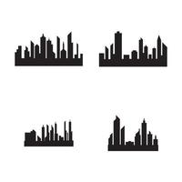 Modern City skyline vector icon background