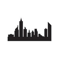 Modern City skyline vector icon background