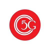 5g icon template vector logo illustration