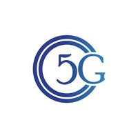 Ilustración de logotipo de vector de plantilla de icono 5g