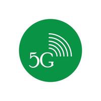 Ilustración de logotipo de vector de plantilla de icono 5g