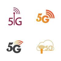 5g icon template vector logo illustration