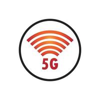 5g icon template vector logo illustration