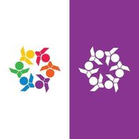 Community, network and social icon vector
