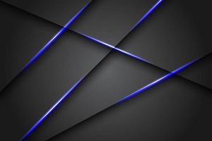 Abstract blue light line on dark grey on blank space design vector