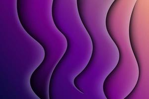 abstract colorful pink purple gradient wavy shape dynamic light and shadow background.eps10 vector