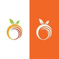 Orange logo design vector