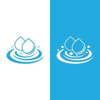 Water drop logo template vector