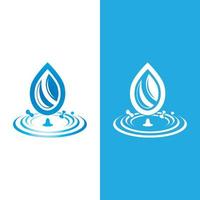 Water drop logo template vector