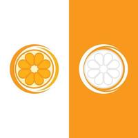 Orange logo design vector