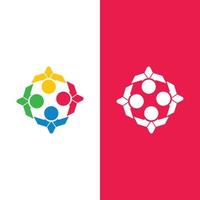 Community, network and social icon vector