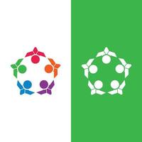Community, network and social icon vector