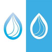 Water drop logo template vector